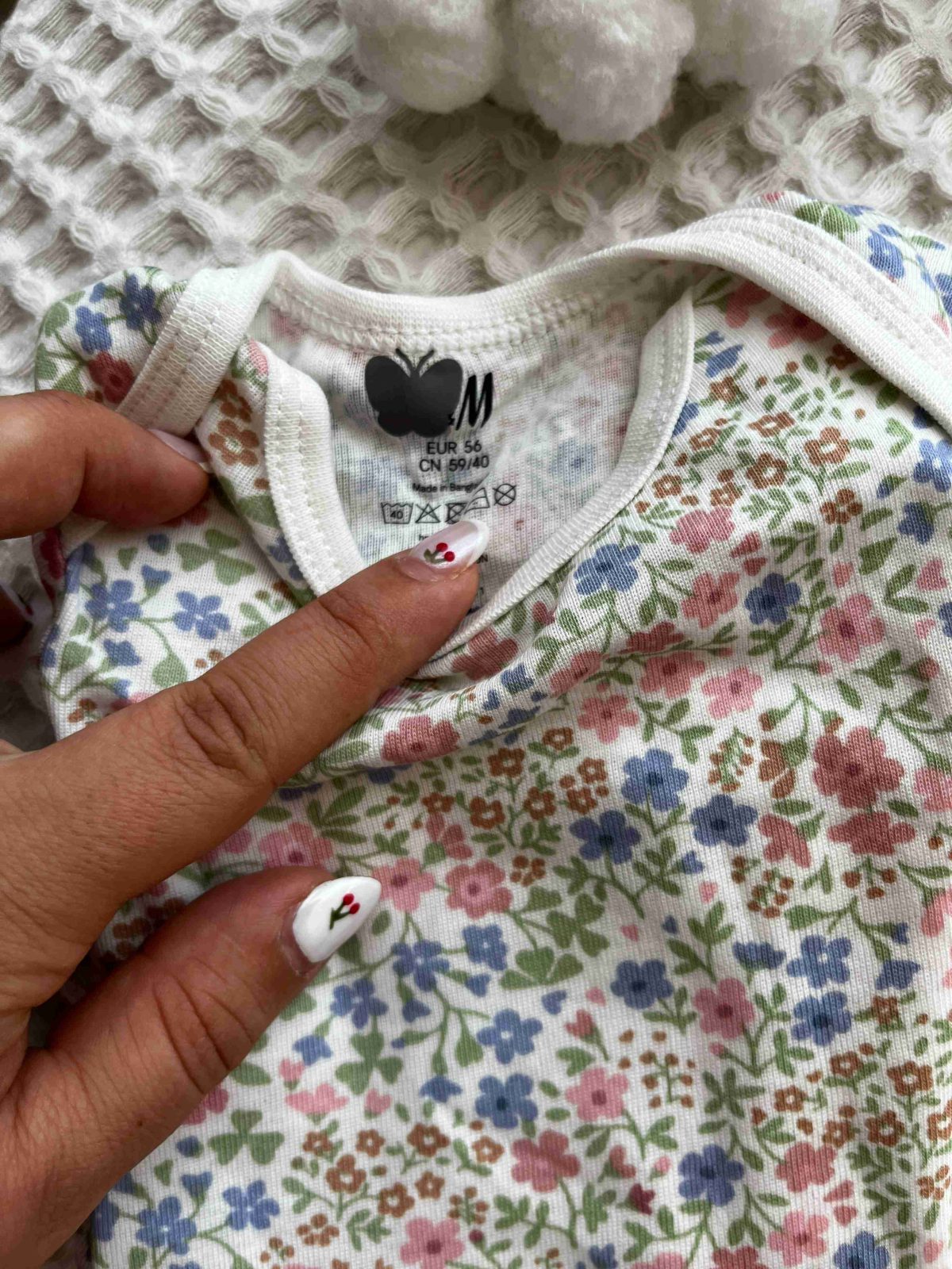 بادی دخترانه گل‌گلی H&M(کد11128) - Image 2